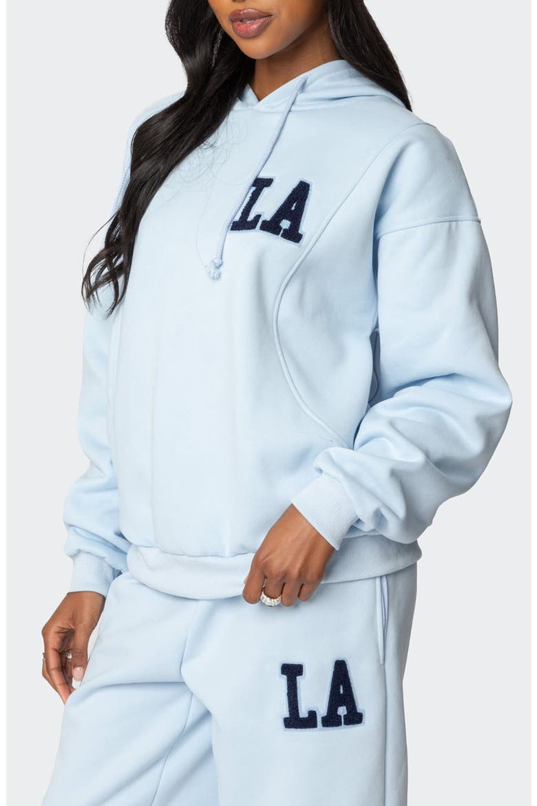 LA Love Oversize Hoodie, Alternate, color, LIGHT-BLUE