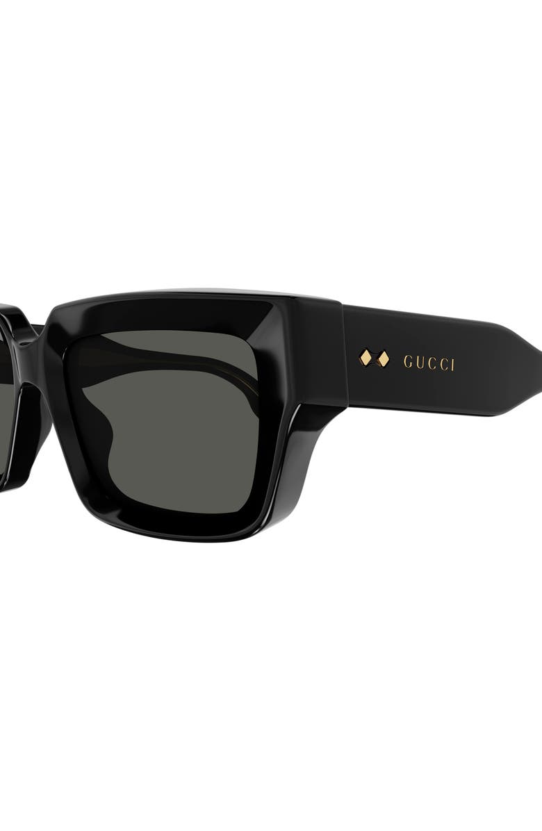 Gucci 54mm Rectangular Sunglasses, Alternate, color,