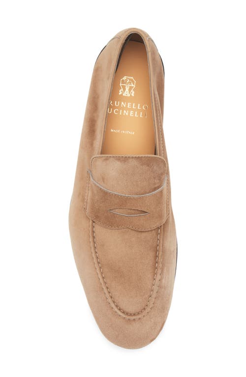 Brunello Cucinelli Suede Loafers In C2767 Brown