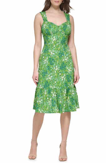 Kensie Floral Sweetheart Maxi Dress