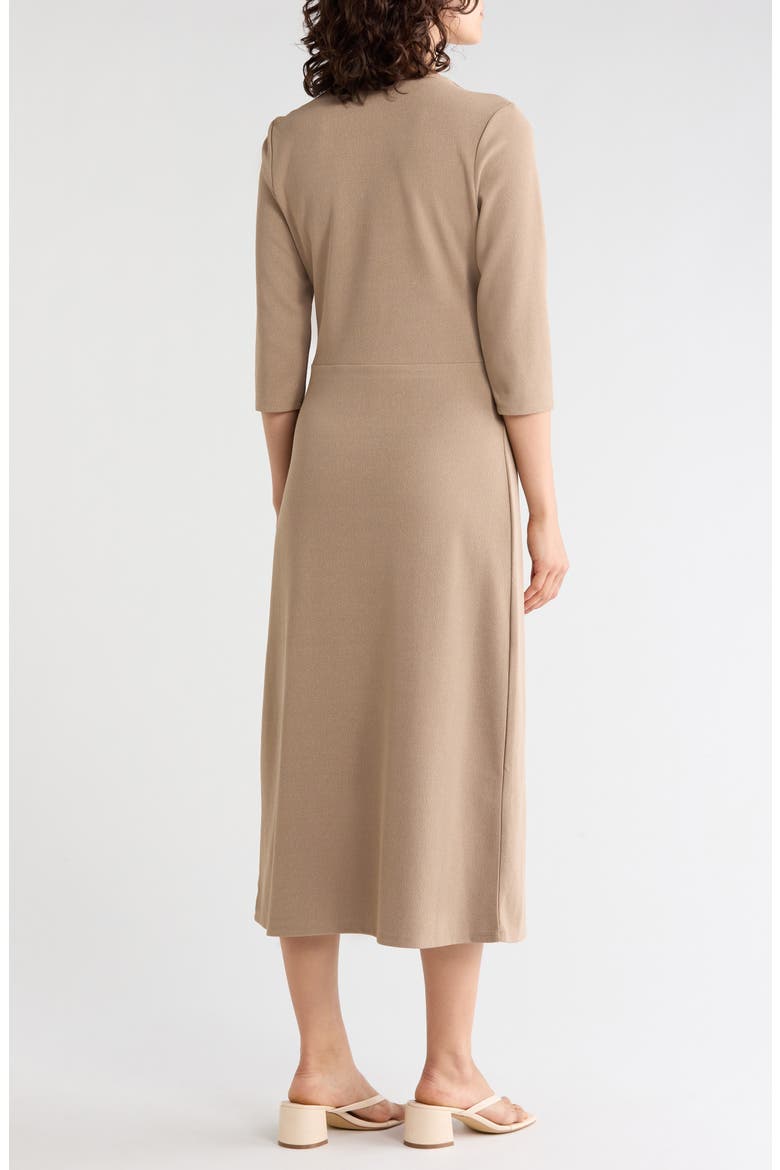 Draped Midi Dress, Alternate, color, TAUPE