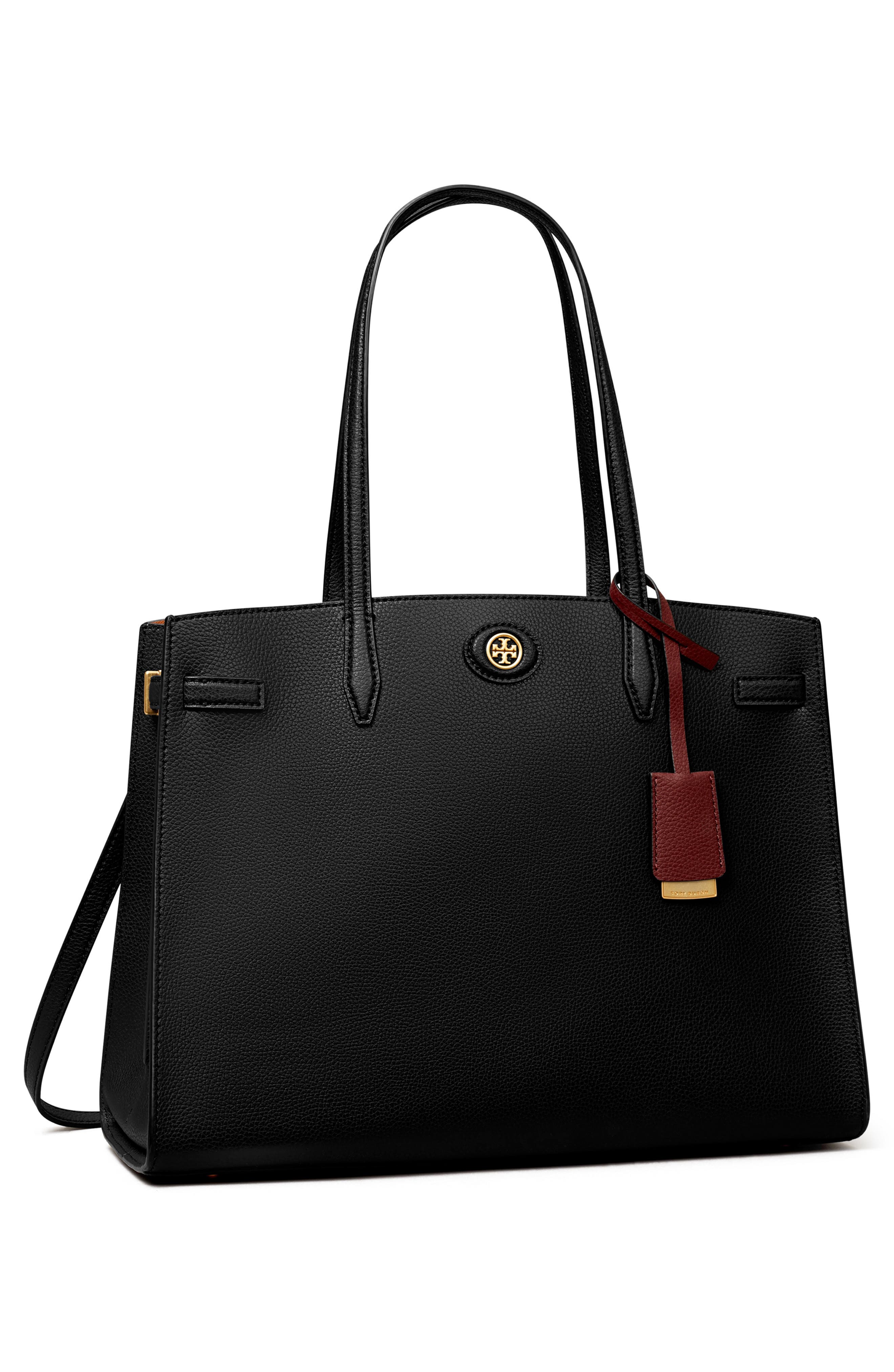 Tory Burch Robinson Leather Satchel, Alternate, color, 