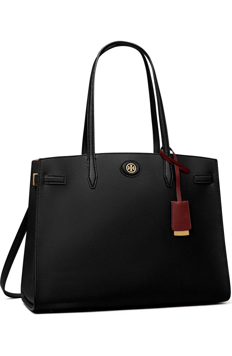 Tory Burch Robinson Leather Satchel, Alternate, color,