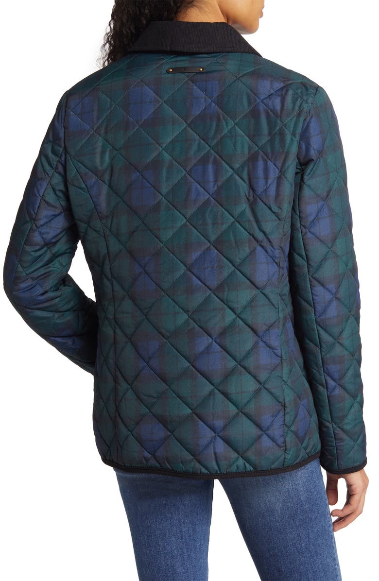 Lauren Ralph Lauren Plaid Quilted Coat, Alternate, color,
