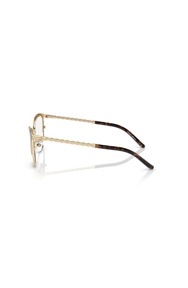 Tory Burch 53mm Square optical glasses, Alternate, color, Gold