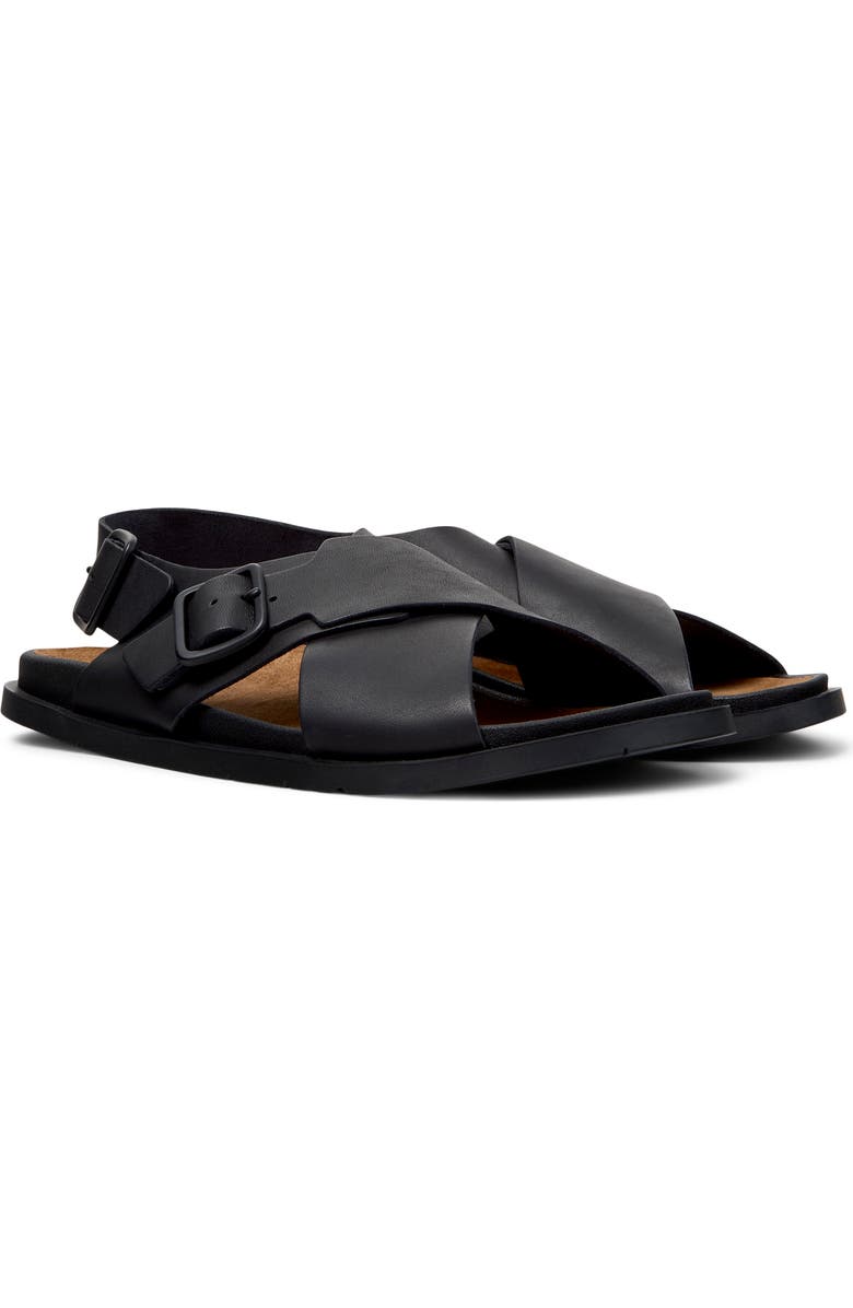 Camper Lluc X-Strap Sandal, Main, color, Black