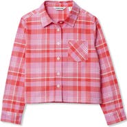 Lands' End Girls Flannel Shirt
