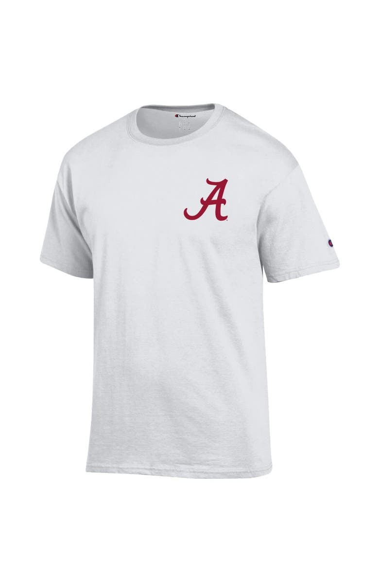 Champion Men's Champion White Alabama Crimson Tide Team Stack 2-Hit T-Shirt, Alternate, color, 