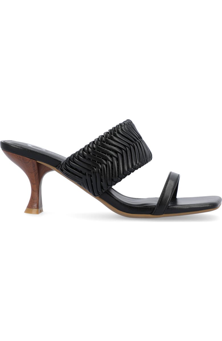 Journee Collection Monyka Sandal, Alternate, color, Black