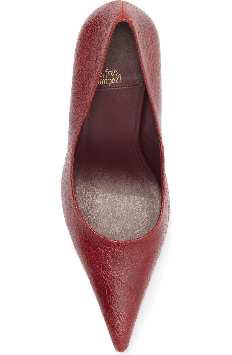 Jeffrey Campbell Risk Taker Pointed Toe Pump, Alternate, color, Red Crackle