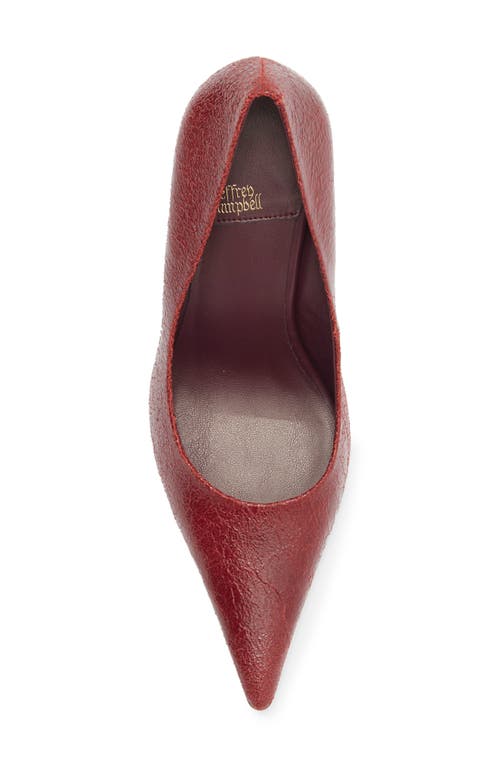 Jeffrey Campbell Risk Taker Pointed Toe Pump In Red