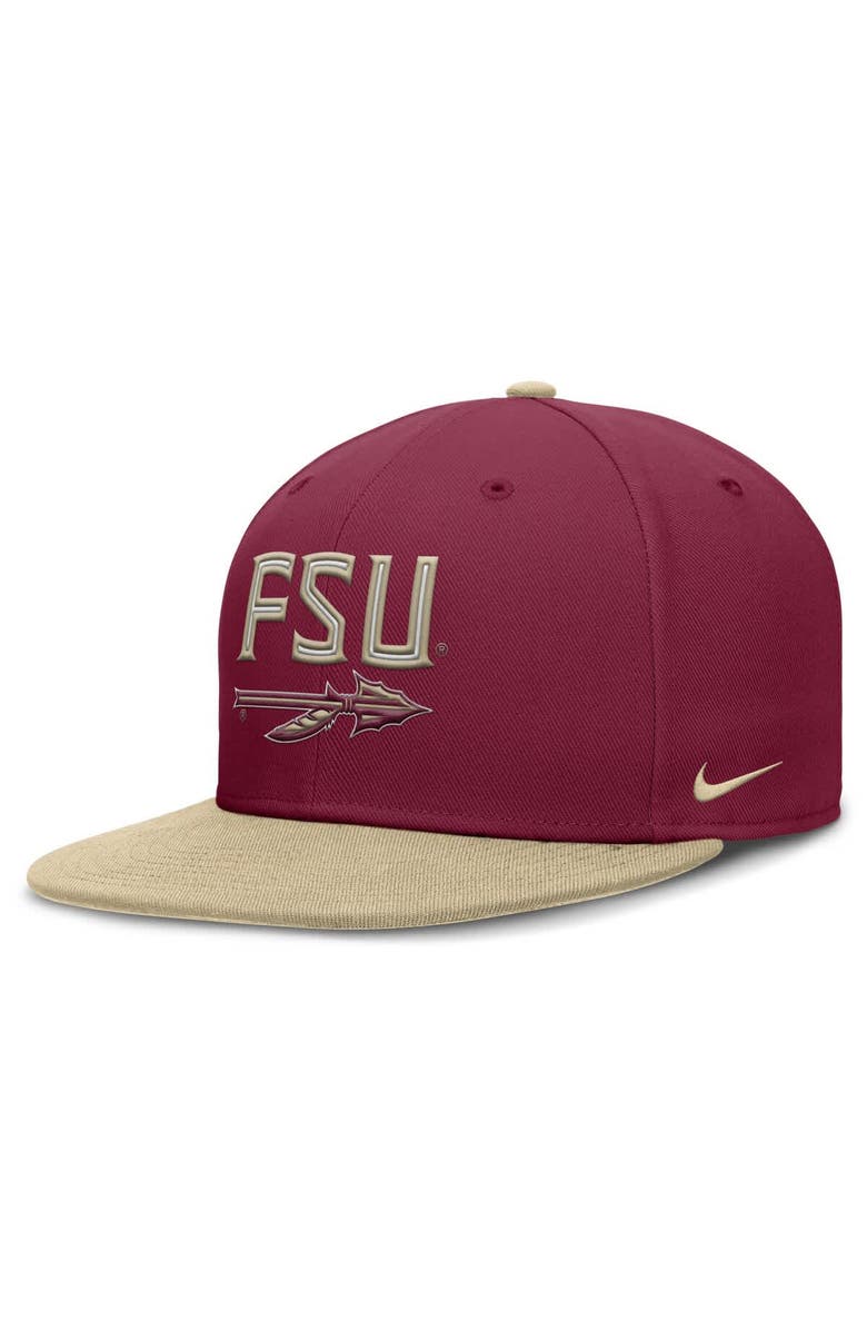 Nike Men's Nike Garnet/Gold Florida State Seminoles Two-Tone Primetime Performance Fitted Hat, Main, color, 