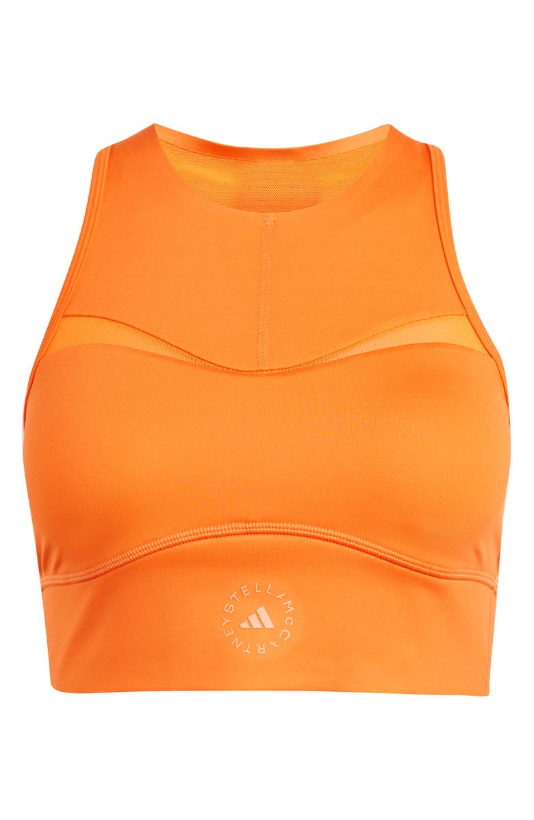adidas by Stella McCartney TPR Sports Bra Tank, Alternate, color, Semi Impact Orange