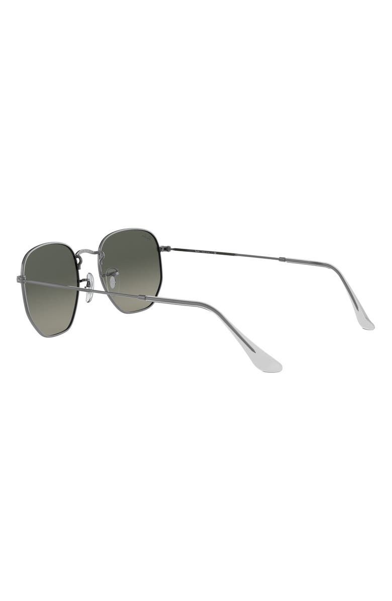 Ray-Ban 51mm Geometric Sunglasses, Alternate, color, Gunmetal/ Grey Gradient