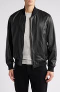 Emporio Armani Leather Bomber Jacket