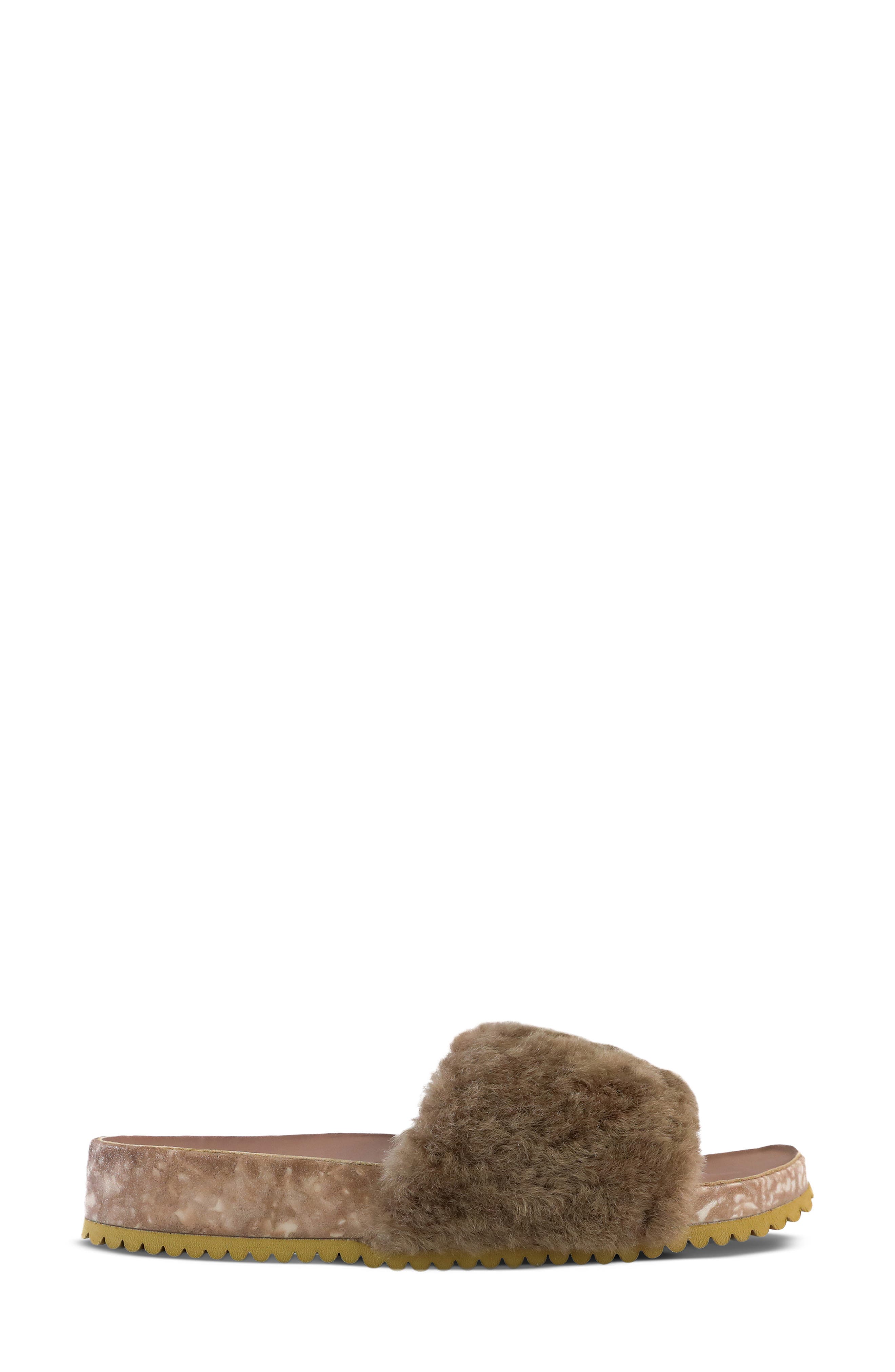 San Ysidro Genuine Shearling Slide Sandal, Alternate, color, BLUSHED