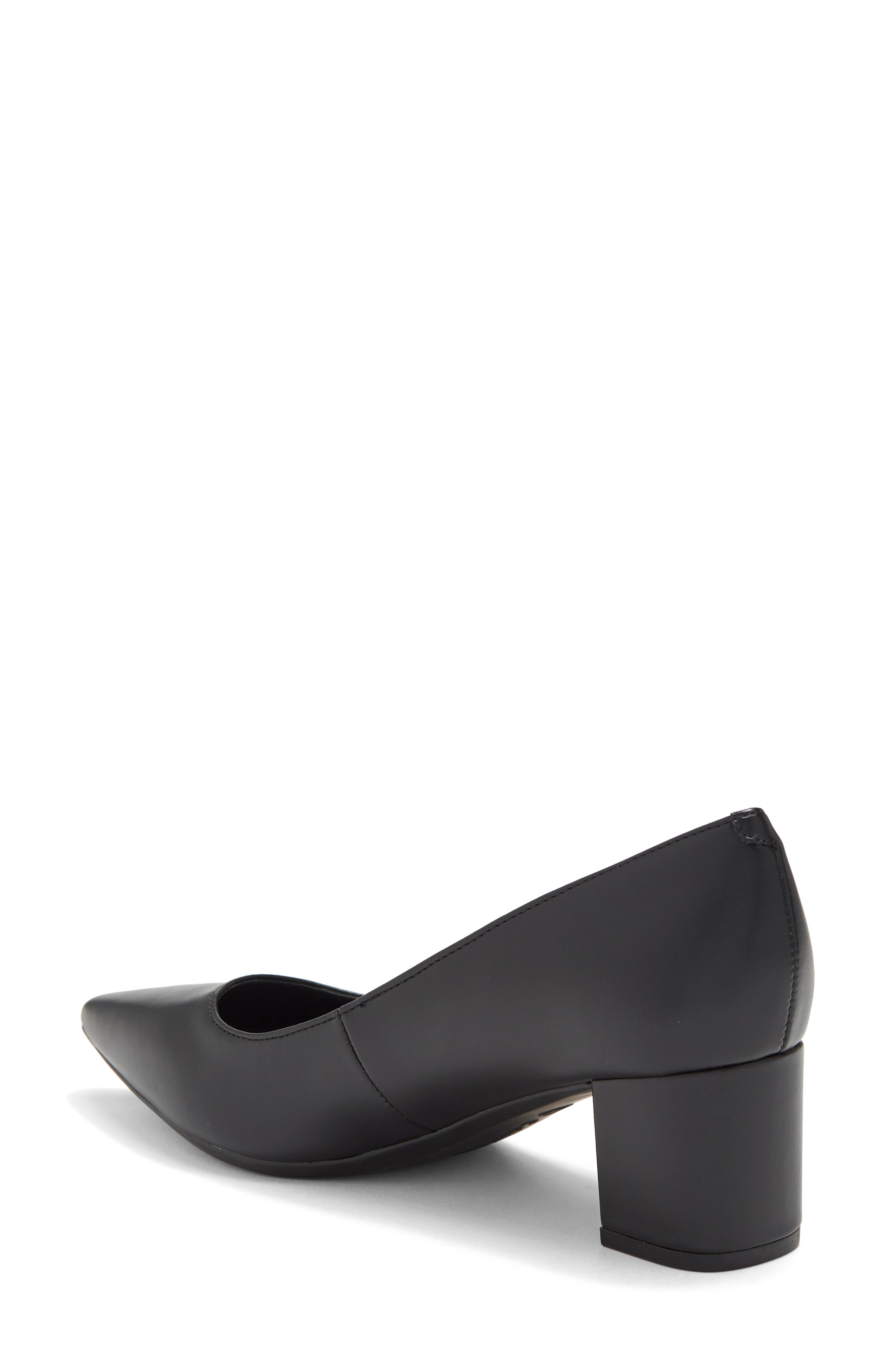 Calvin Klein Natalia Pointed Toe Flat, Alternate, color, Black