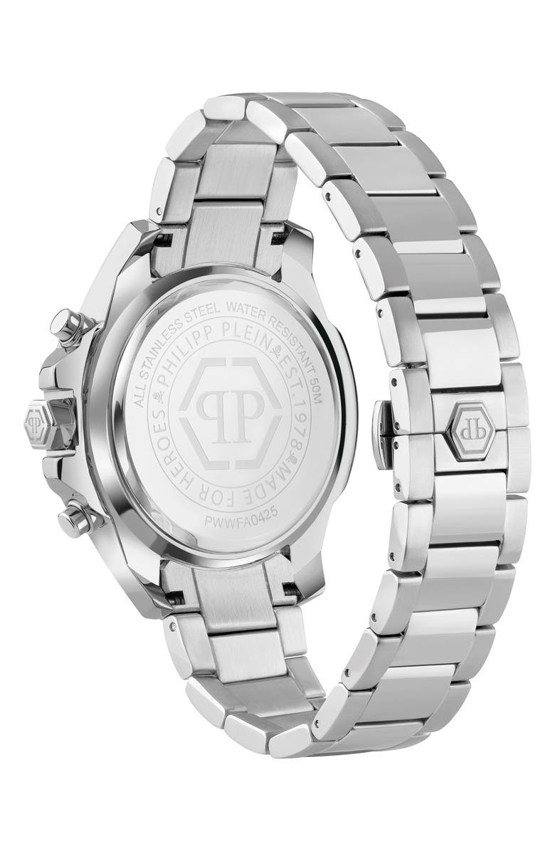 PHILIPP PLEIN The $kull Chronograph Bracelet Watch, 44mm, Alternate, color,