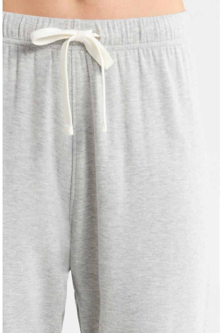Andie Oversized Modal Fleece Sweatpants, Alternate, color, HEATHER GREY