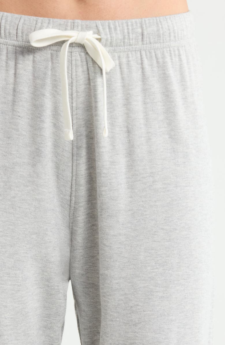 SPLITS59 Andie Oversized Modal Fleece Sweatpants, Alternate, color, Heather Grey