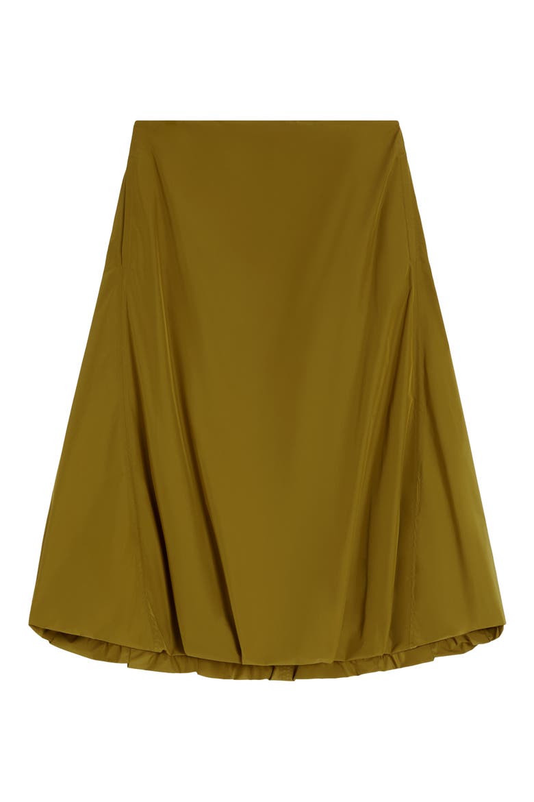 Emery Bubble Hem Midi Skirt, Alternate, color, OLIVE GREEN
