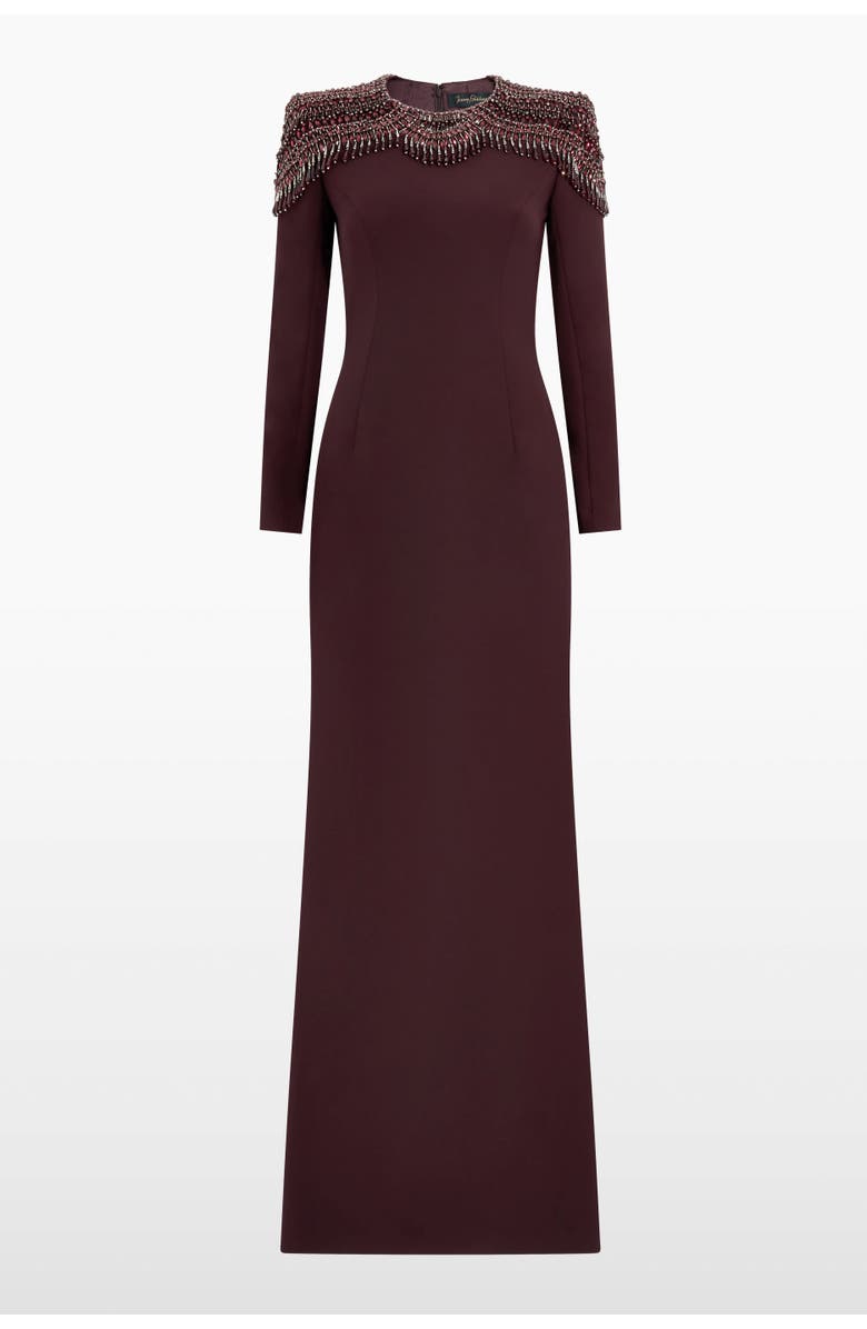 Jenny Packham Muse Dress, Main, color, Mahogany
