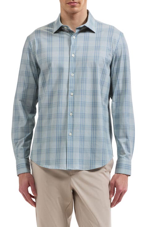 James Plaid Cotton Performance Shirt