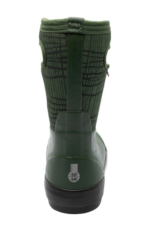Bogs Kids' Classic Ii Waterproof Boot In Green