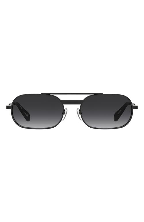 Moschino 56mm Oval Sunglasses In Black