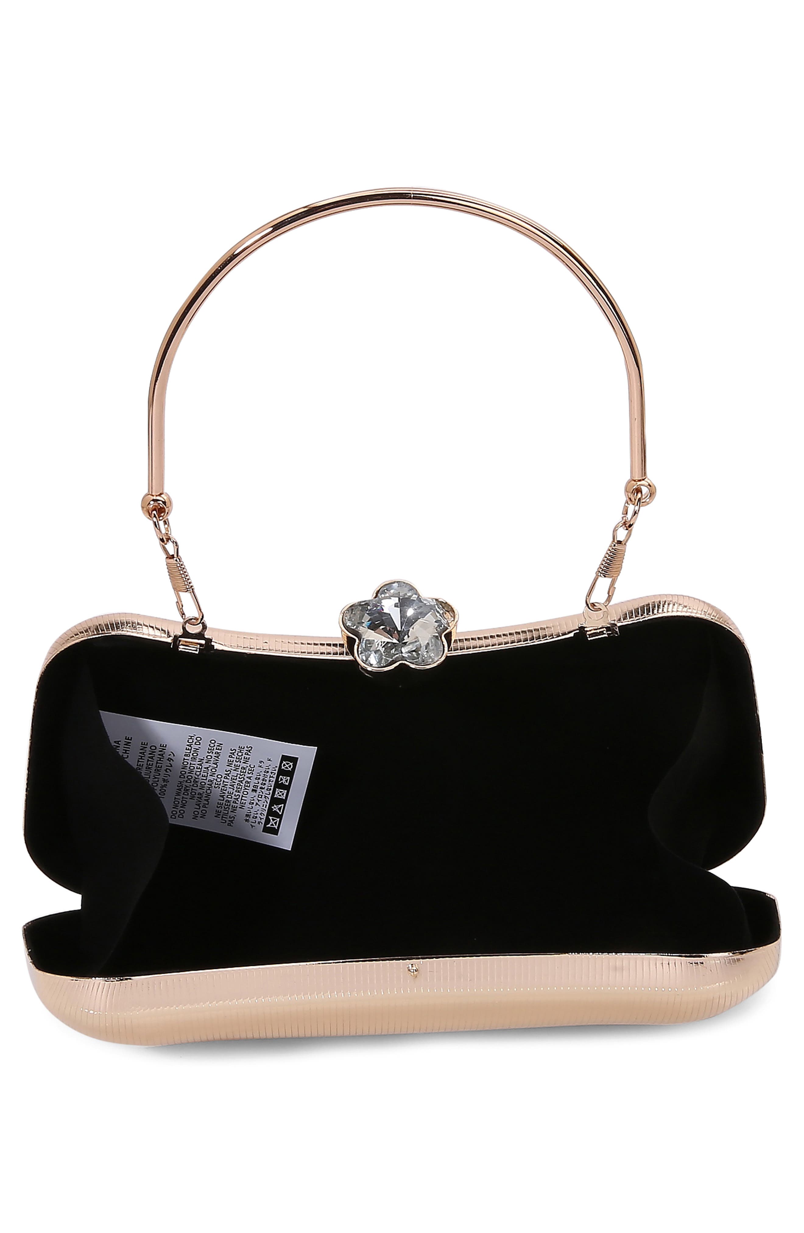 Ribbed Clutch, Alternate, color, GOLD