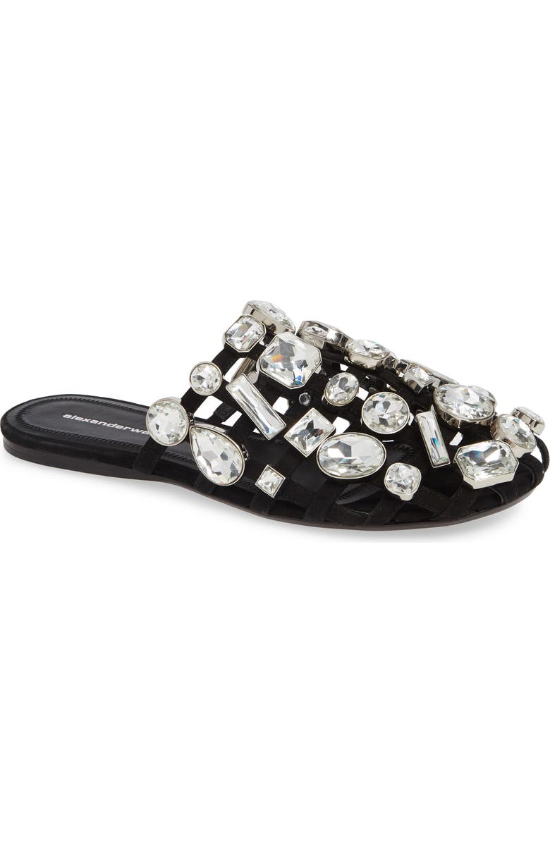 Alexander Wang Amelia Crystal Mule, Main, color,