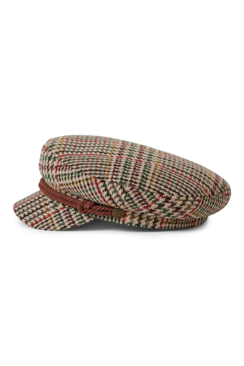 Gender Inclusive Fiddler Cap, Alternate, color, SAND/ADRENALINE RUSH/GREEN