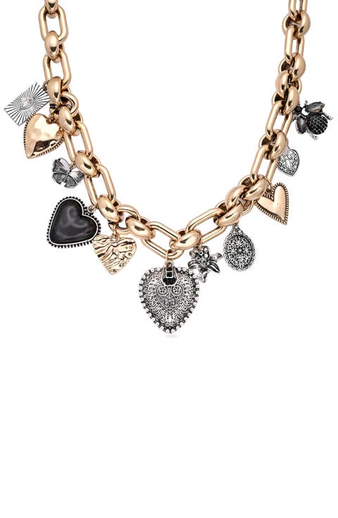 Hearts Charm Necklace