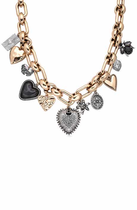 EYE CANDY LOS ANGELES Hearts Charm Necklace