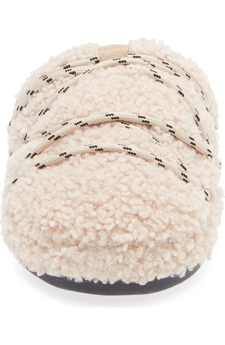 Moon Boot<sup>®</sup> Teddy Water Repellent Scuff Slipper, Alternate, color, Sand