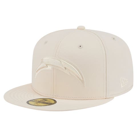 Men's New Era Cream Los Angeles Chargers Color Pack 59FIFTY Fitted Hat