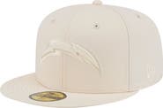 New Era Men's New Era Cream Los Angeles Chargers Color Pack 59FIFTY Fitted Hat