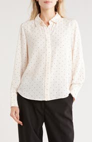 French Connection Polka Dot Button-Up Shirt