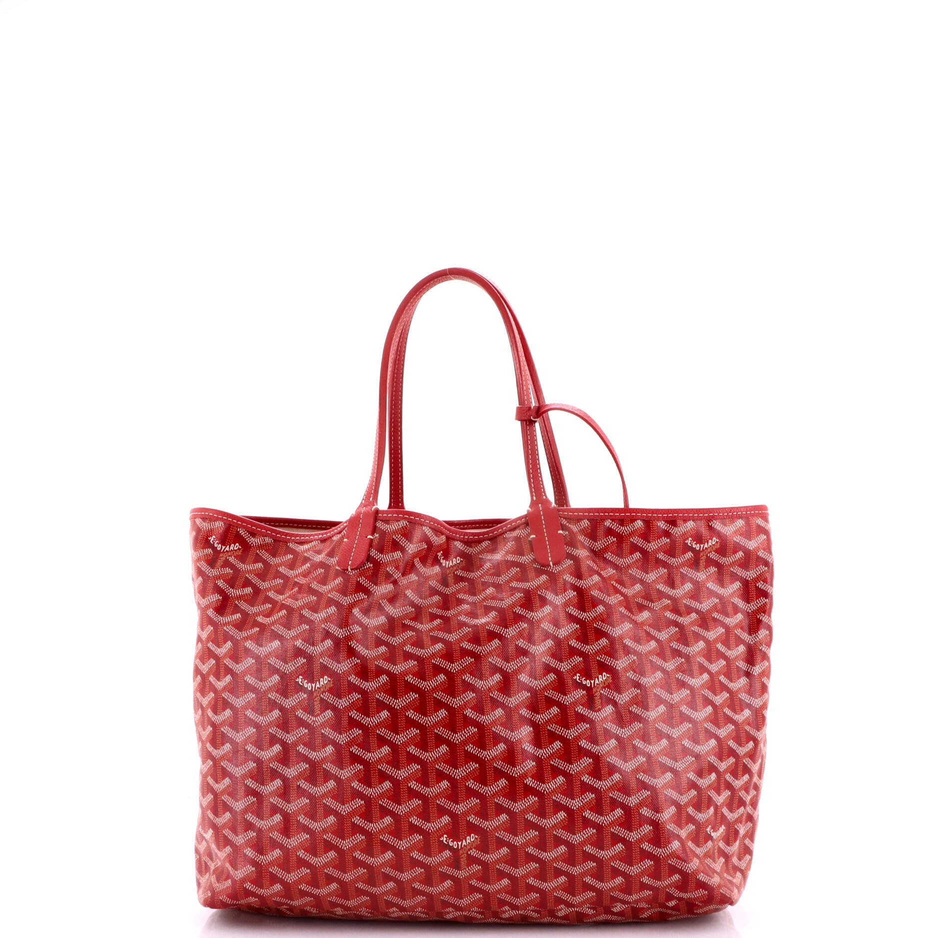 Pre-Owned Goyard Saint Louis Tote Coated Canvas PM, Alternate, color, Red
