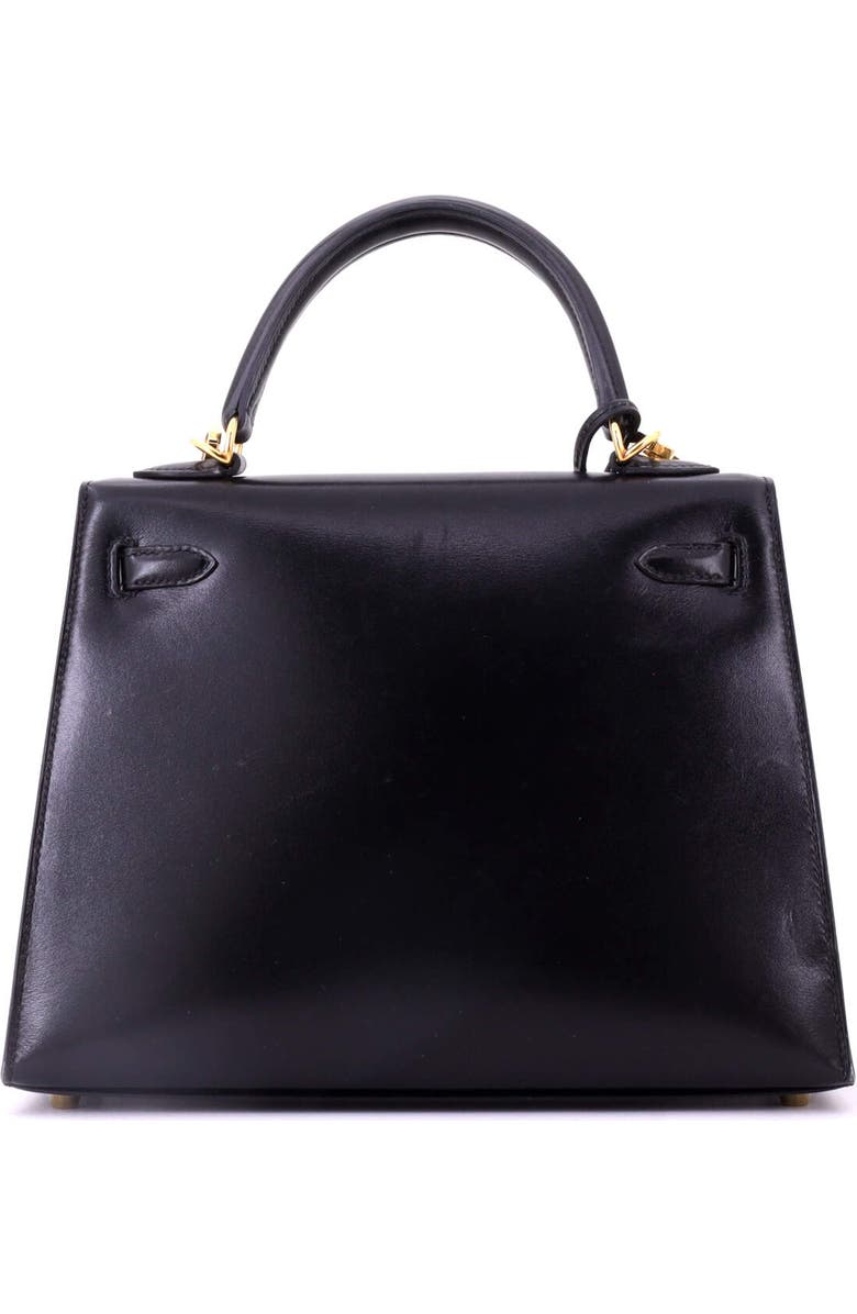 81034712 Kelly Handbag Black Tadelakt with Gold Hardware 25, Alternate, color,