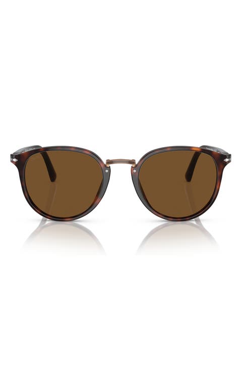 PO3210S 54mm Polarized Oval Sunglasses