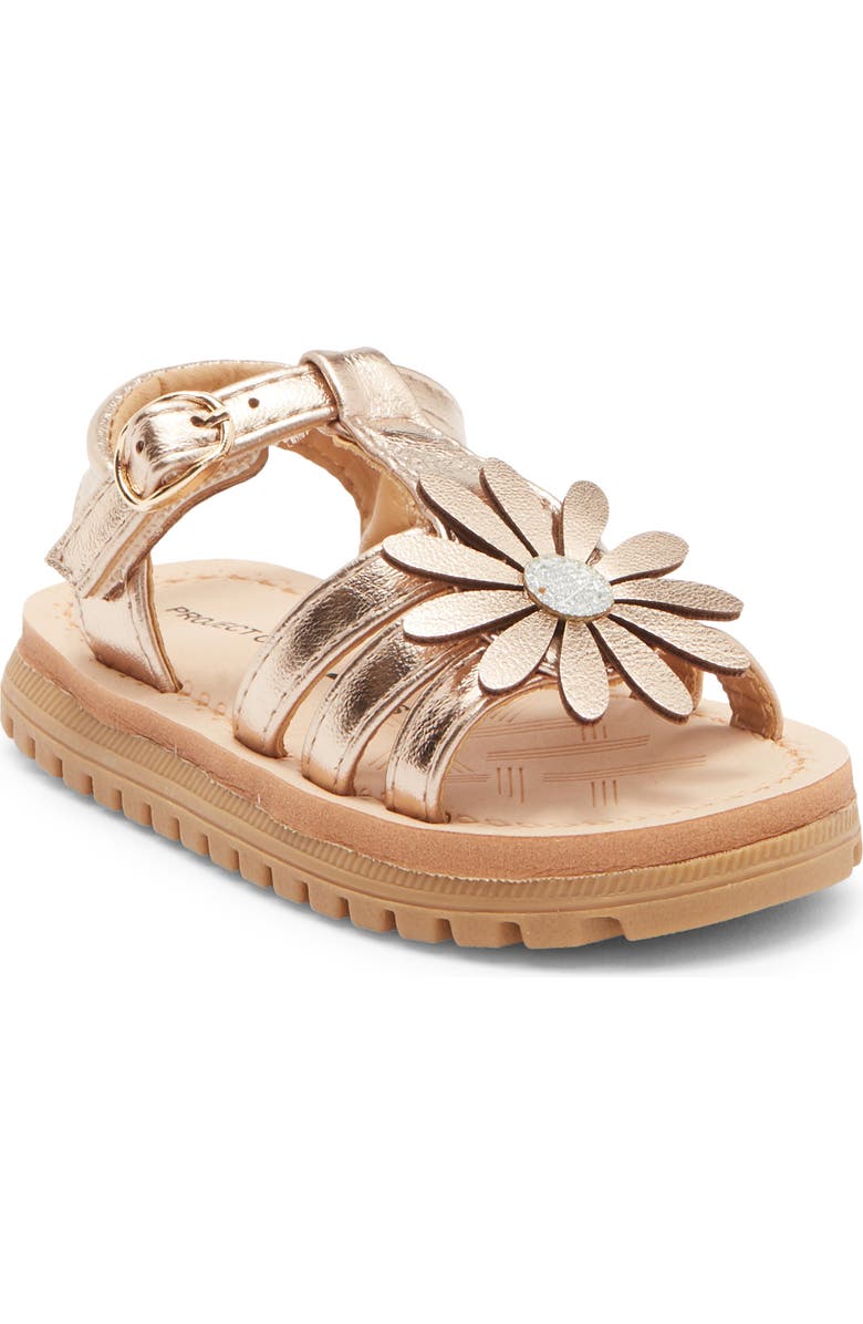 Project Cloud Kids' Oleander Sandal, Main, color, Rosegold