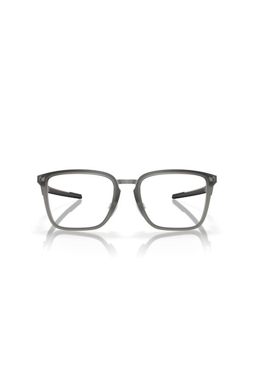 Oakley 56mm Rectangle Optical Glasses In Gray