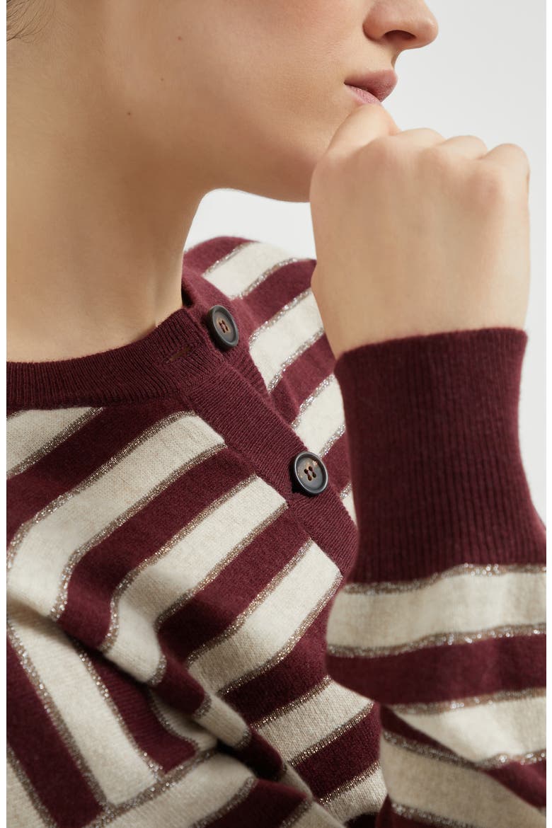 Cashmere cardigan, Alternate, color, Amaranth