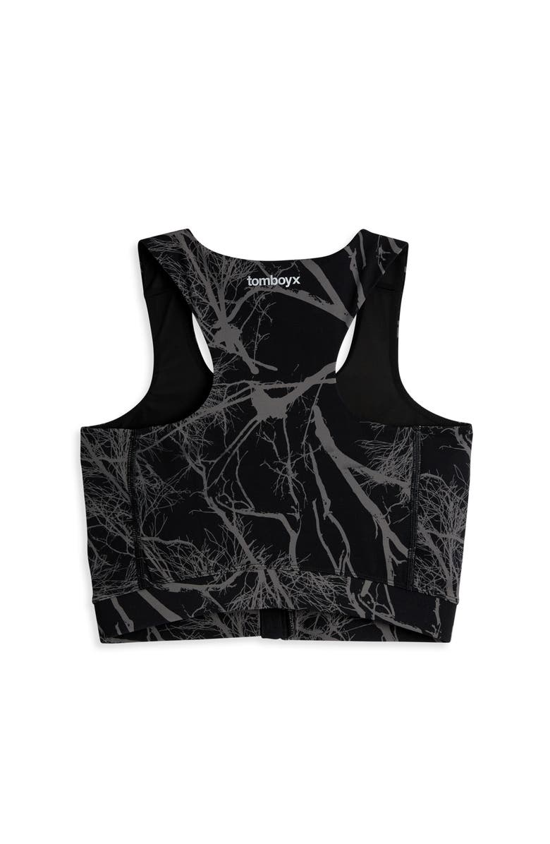 TomboyX Full Zip Racerback Bra, Alternate, color, Back To Roots