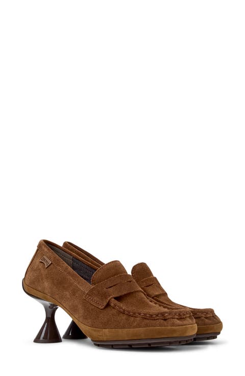 Leather Moccasin Pump