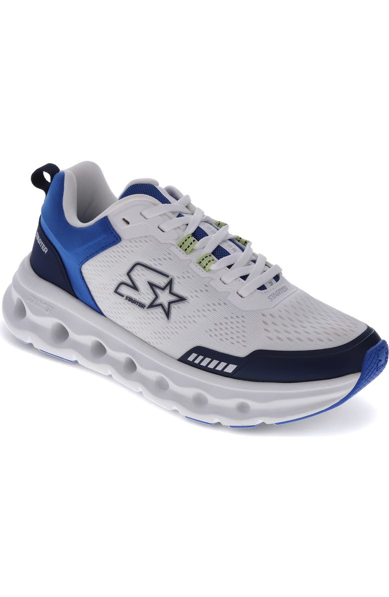 STARTER Bolt Mesh Sneakers, Main, color, White/ Navy/ Blue
