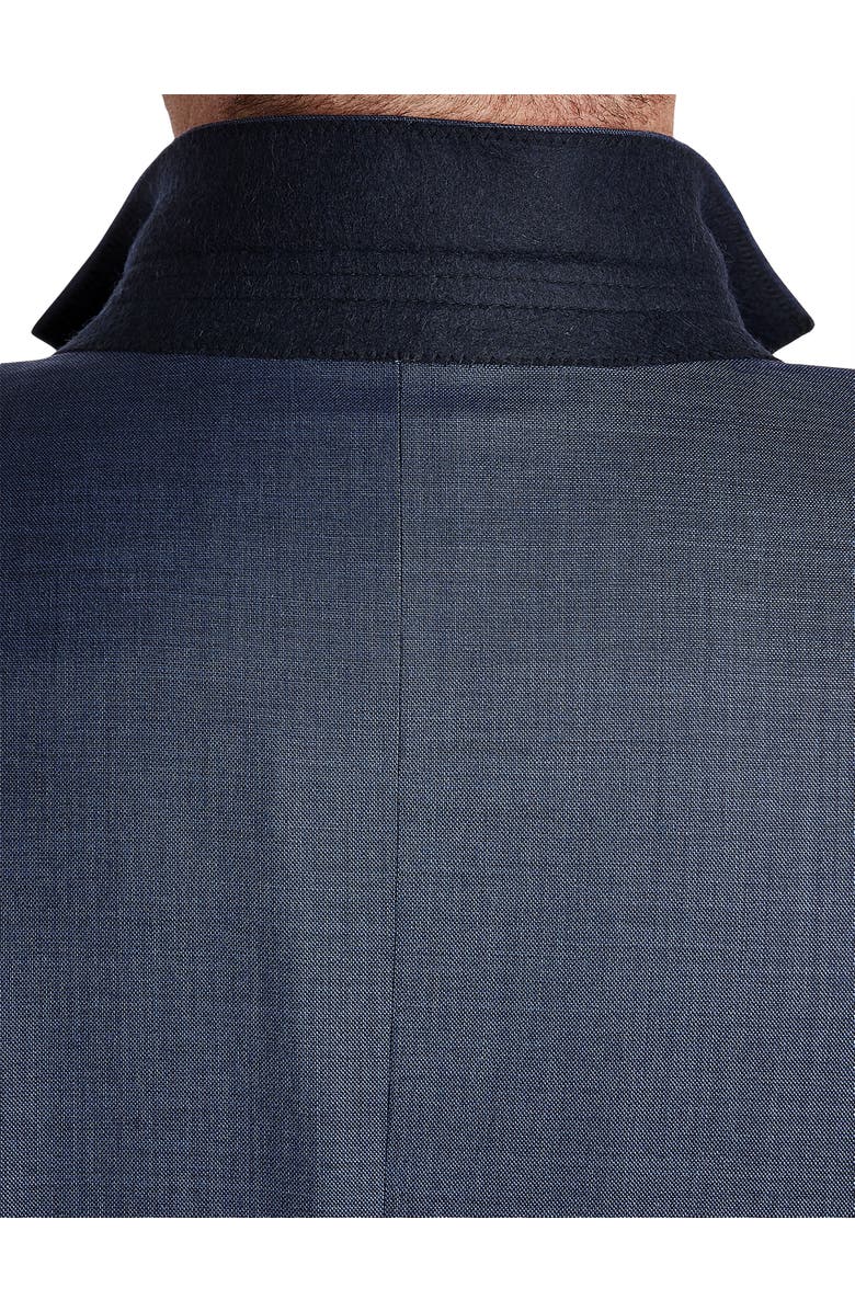 Oak Hill Premium by DXL Big & Tall Jacket-Relaxer Sharkskin Suit Jacket, Alternate, color, Navy