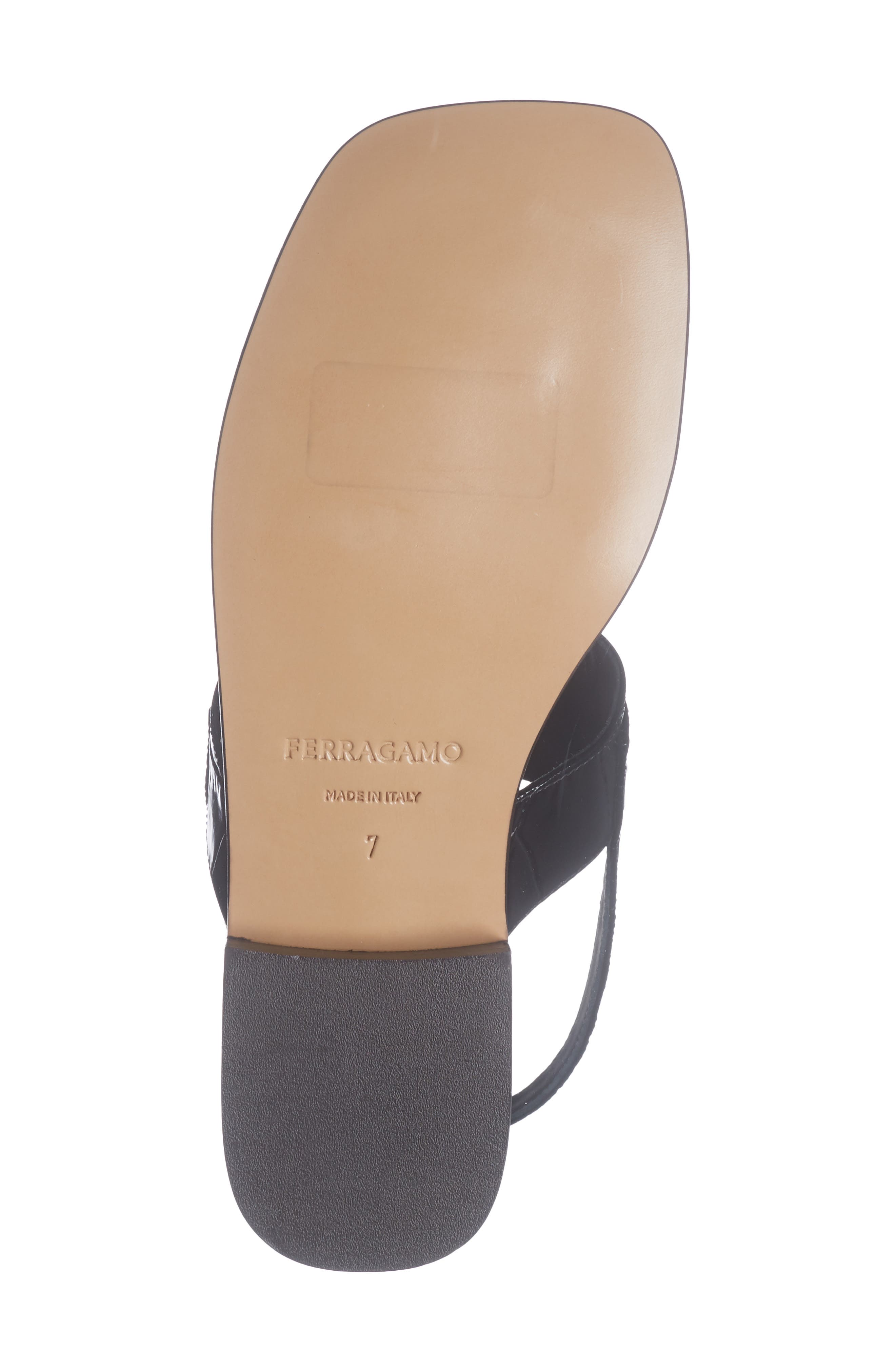 FERRAGAMO Lula Slingback Sandal, Alternate, color, Black