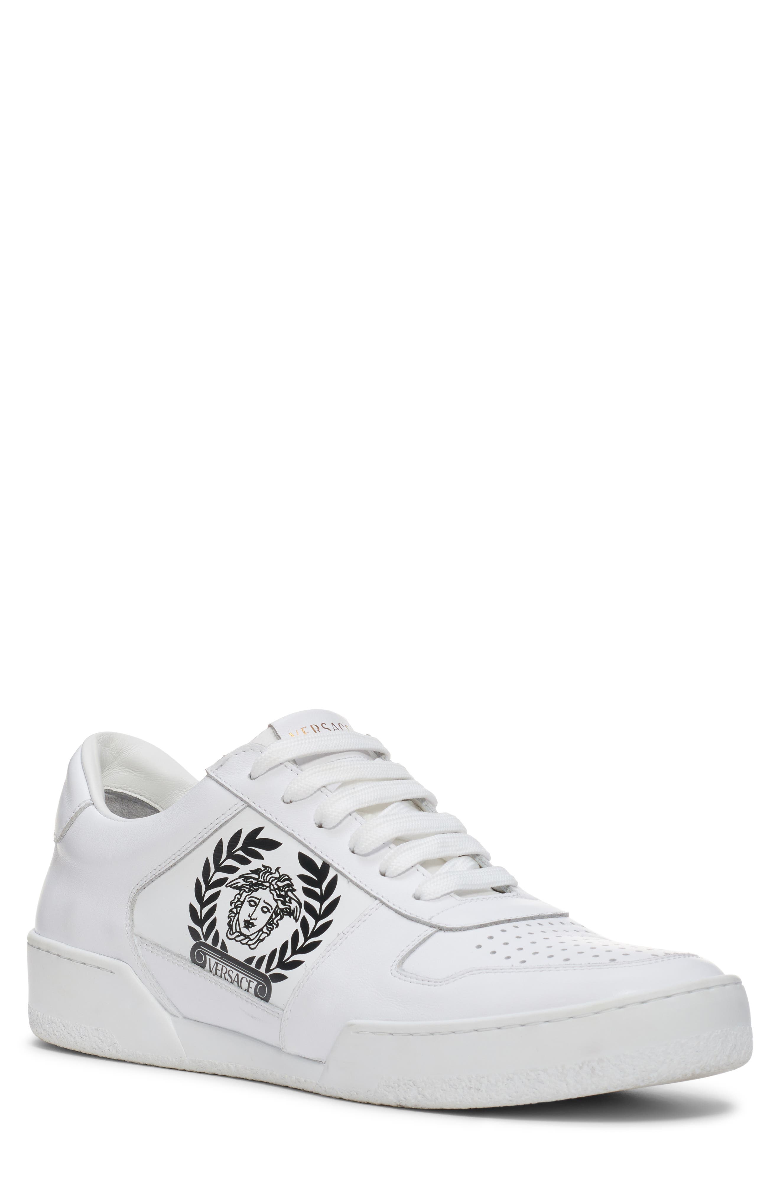 Versace Logo Sneaker, Main, color, 
